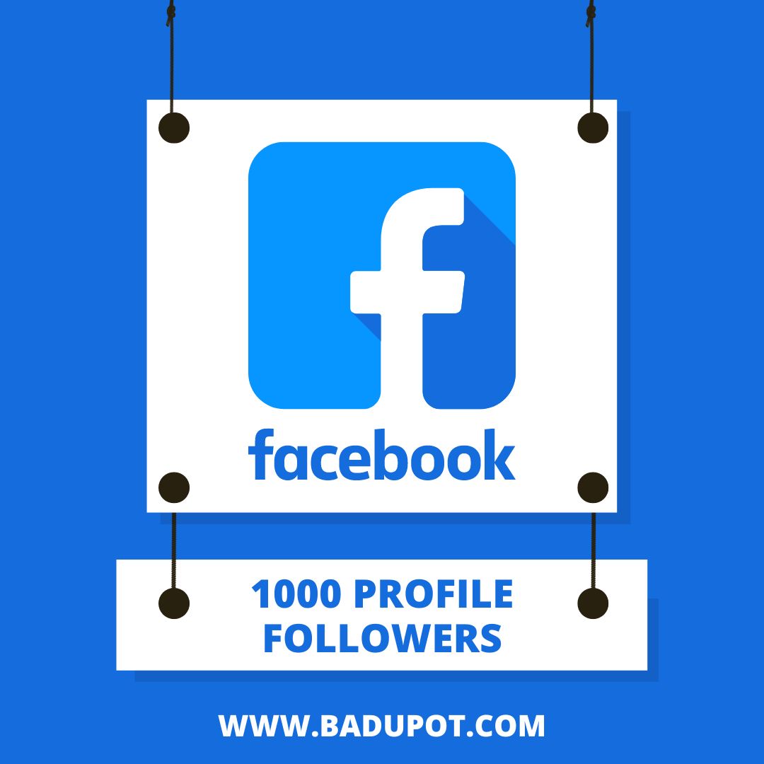 1000 Facebook profile Followers