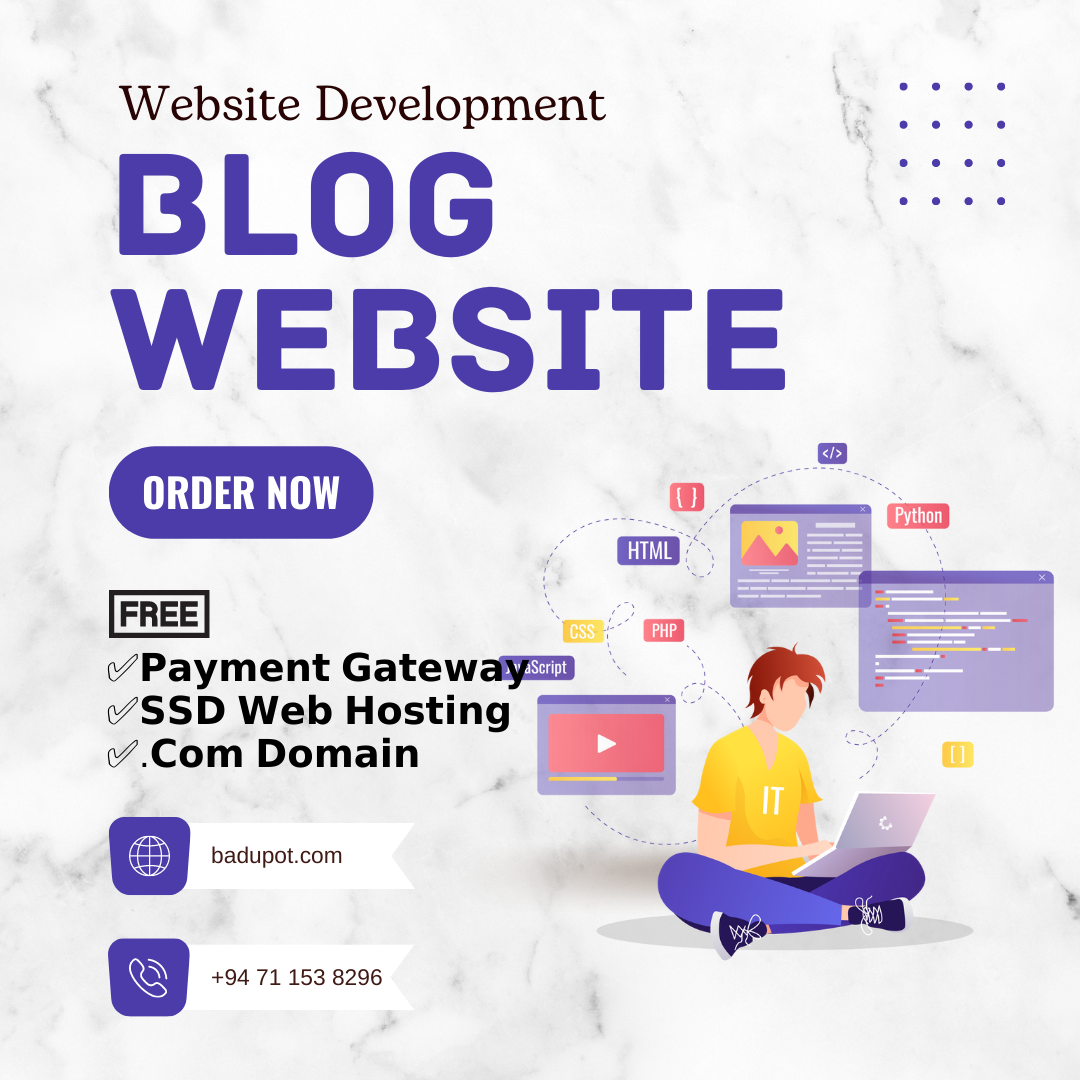 Blog Website Development – Blog web design company in Sri Lanka