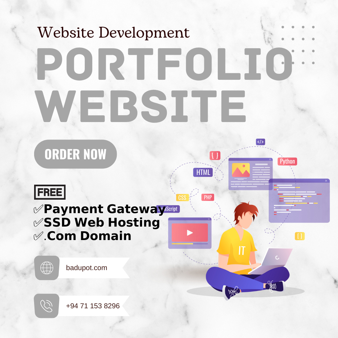 Portfolio Website Development – Portfolio web design company in Sri Lanka